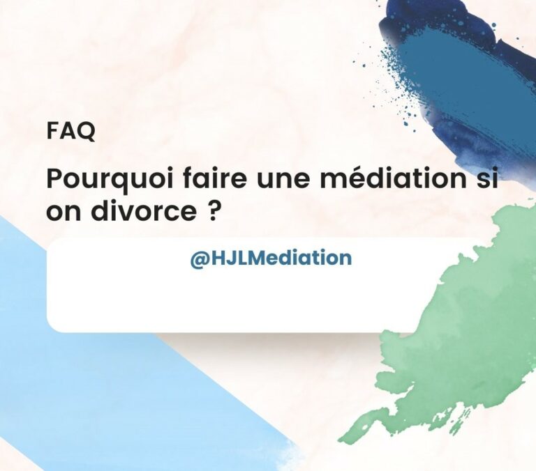 la médiation dans les cas de séparation et de divorce est une aide pour avancer une meilleure entente