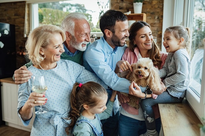 Grande famille de générations différentes